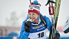 У России третья медаль на ЧМ по биатлону