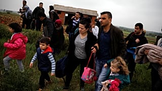 Refugiados sirios cruzaron el río Evros. 2 de mayo, 2018.
