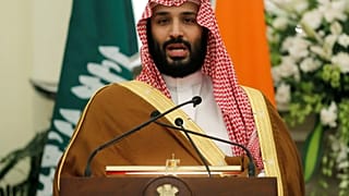 ولي العهد السعودي الأمير محمد بن سلمان في مؤتمر مع رئيس الوزاء الهندي