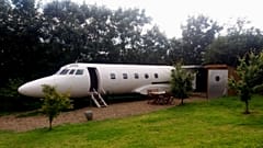 Stay in a repurposed private plane, yurt or spaceship 