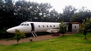 Stay in a repurposed private plane, yurt or spaceship 