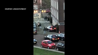صورة من فيديو عملية اعتقال المشتبه به 
