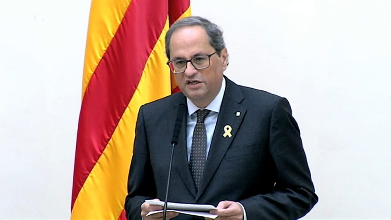 Concluye el ultimátum a Torra sin que este retire los lazos amarillos