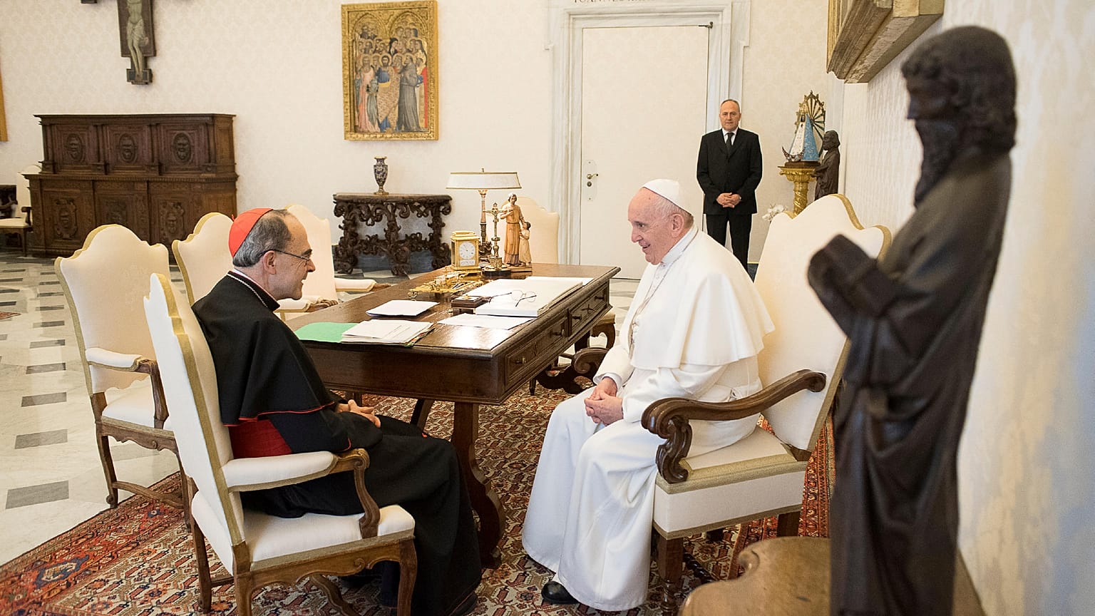 Photo prétexte cardinal Barbarin : procès 7/01/2019 à Lyon.