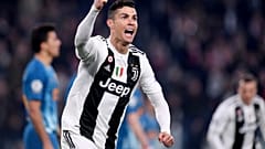 كريستيانو رونالدو خلال مبارة الذهاب ضد أتليتكو مدريد في 12 مارس/اذار