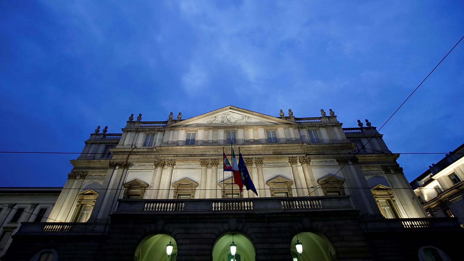 Die Scala in Mailand vor der großen Saisoneröffnung.