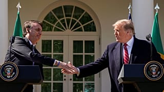 Trump et Bolsonaro affichent leur complicité à la Maison-Blanche