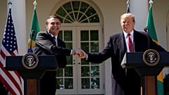Trump e Bolsonaro na Casa Branca