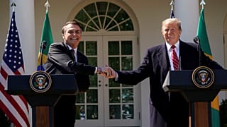 Trump e Bolsonaro na Casa Branca