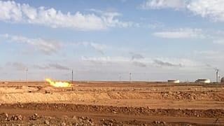 منظر عام لحقل لإنتاج الغاز في الجزائر