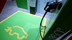 A charging station for electric cars, Geneva Motor Show, March 5, 2019.
