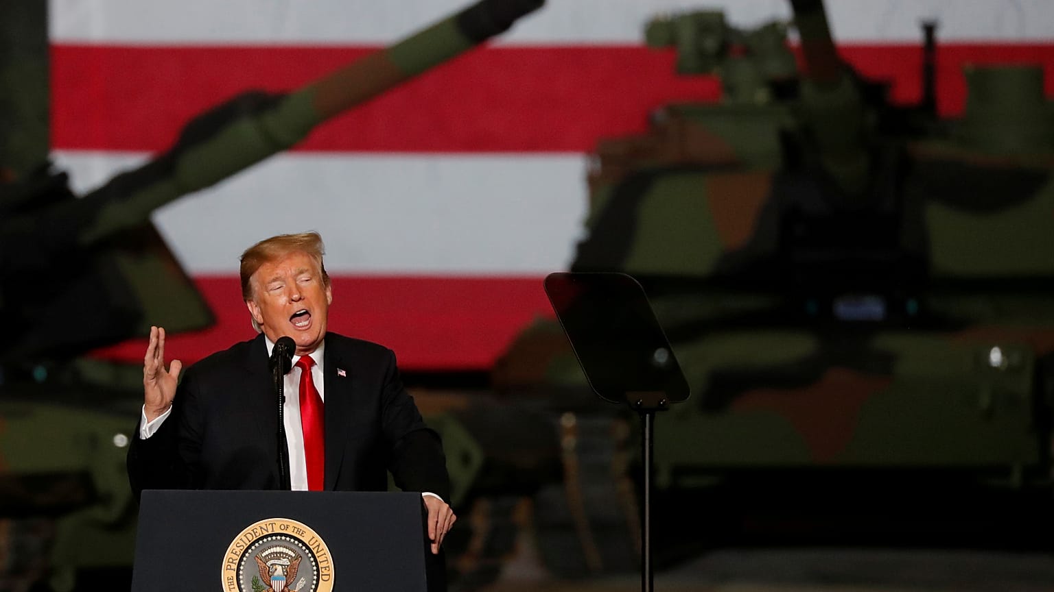 El presidente Donald Trump en Lima, Ohio. Estados Unidos. 20 de marzo 2019.