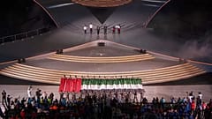 من حفل اختتام ألعاب الأولمبياد الخاص في أبوظبي
