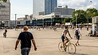 A general view of Berlin's Alexanderplatz, where the fight took place.