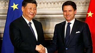 Çin Devlet Başkanı Şi Cimping ve İtalya Başbakanı Giuseppe Conte