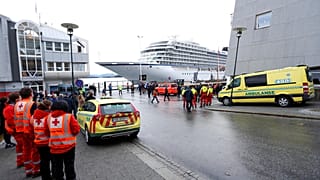 Viking Sky arrives at Molde, Norway