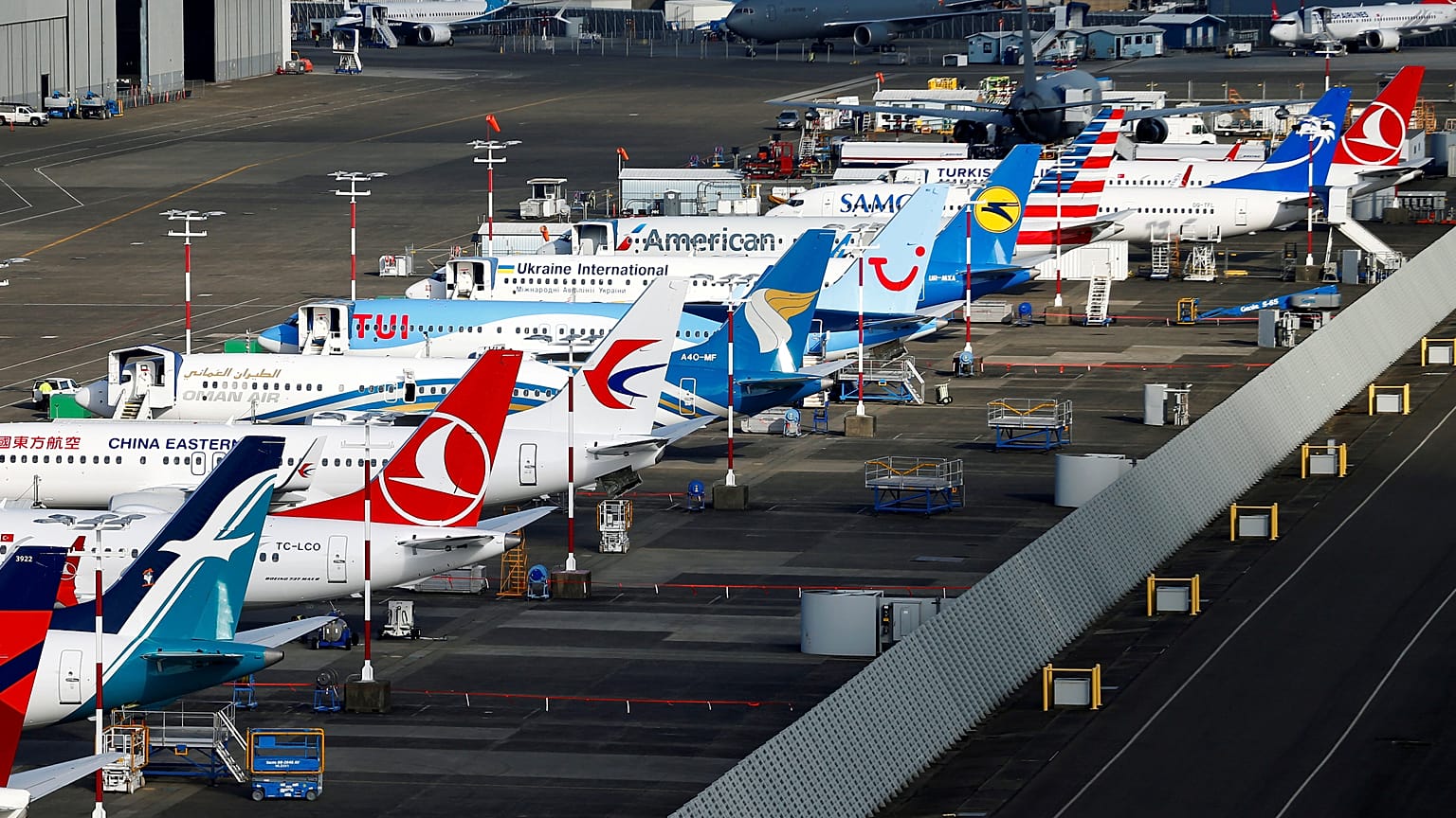 ABD'de park halindeki Boeing 737 MAX uçaklar