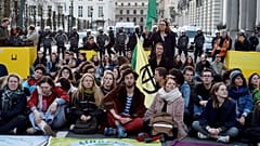 Acampada en Bruselas contra el cambio climático
