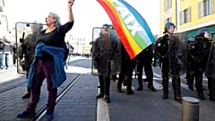 Geneviève Legay, une militante d'Attac grièvement blessée à Nice.
