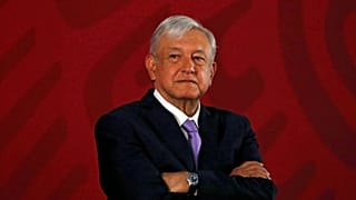 Mexico's President Andres Manuel Lopez Obrador on February 15, 2019.