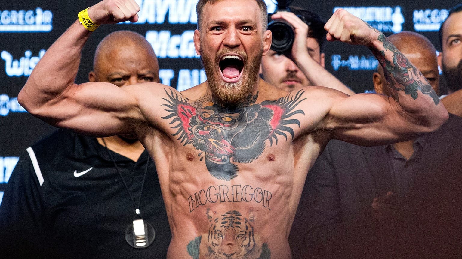 Conor McGregor posiert in Las Vegas