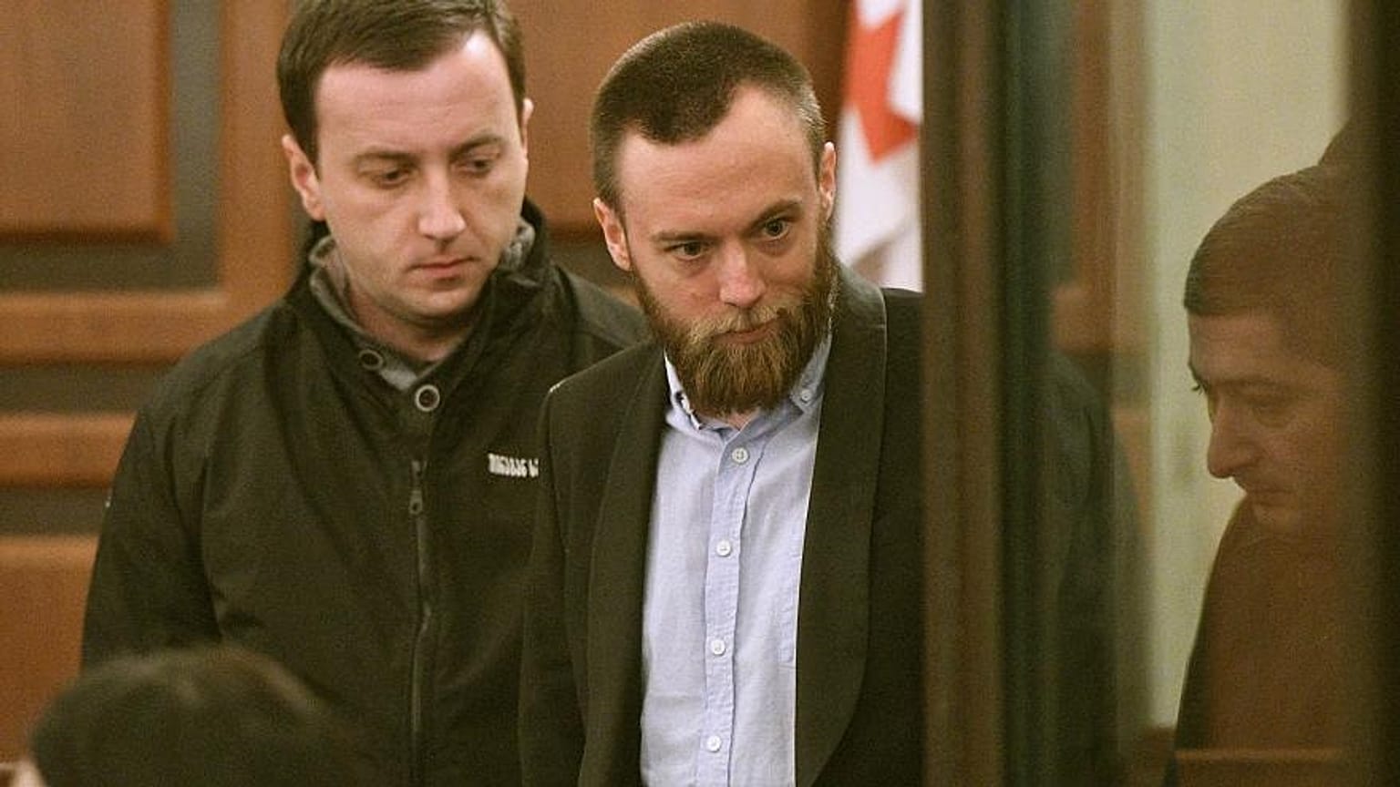 Jack Shepherd appearing in a Georgian court in January