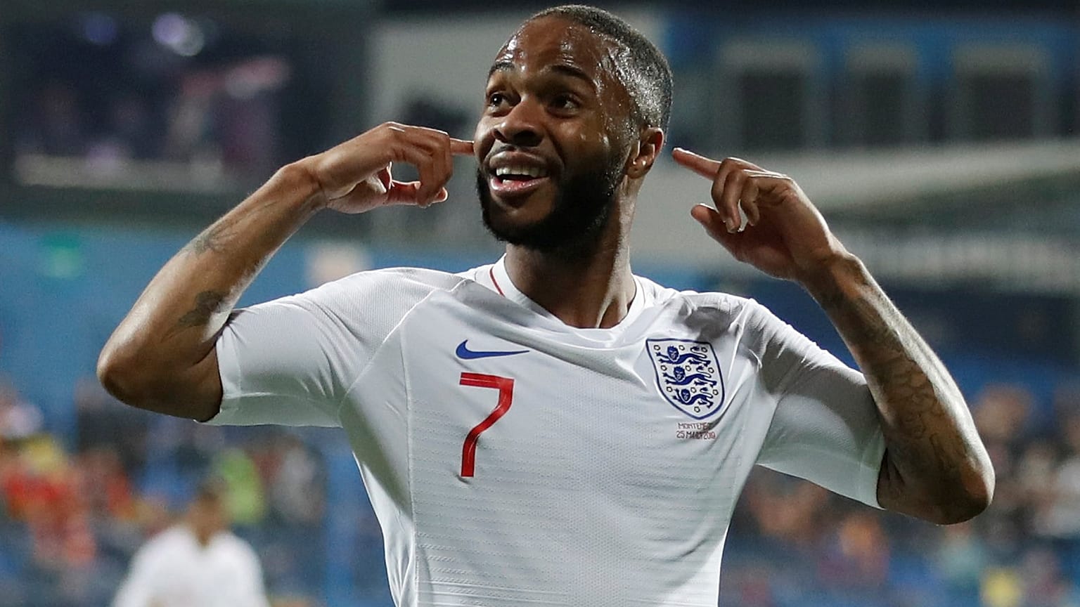 Raheem Sterling defiant in the face of some Montenegro fans' taunts