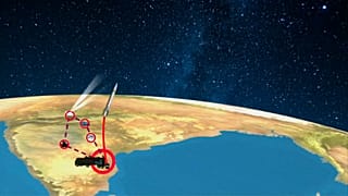 صورة من مقطع فيديو تفصيلي لعمل الصاروخ الهندي الجديد