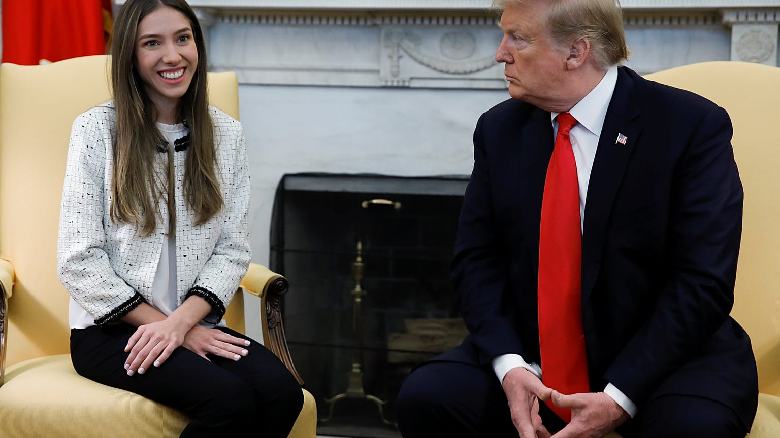 Donald Trump a Fehér Házban fogadta Juan Guaidó feleségét