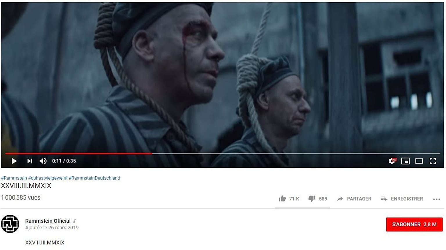 Critiche contro i Rammstein per il video in cui si fa riferimento all'Olocausto