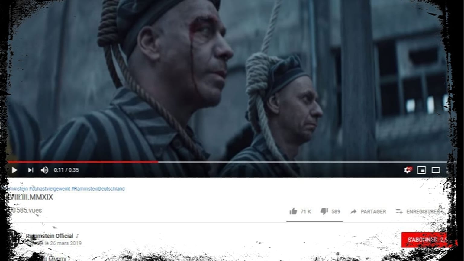 Скандальный клип: музыканты Rammstein в образе узников концлагеря