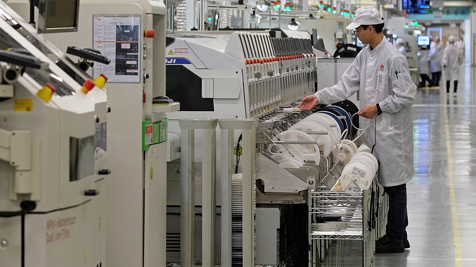 Huawei üretim merkezi Guangdong, Çin 