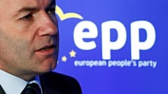 EPP candidate Manfred Weber in Brussels, Belgium, March 22, 2019