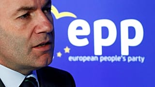 EPP candidate Manfred Weber in Brussels, Belgium, March 22, 2019