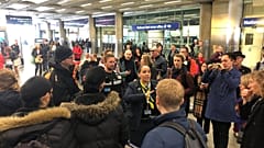 St Pancras Railway Station in London, Britain, March 30, 2019
