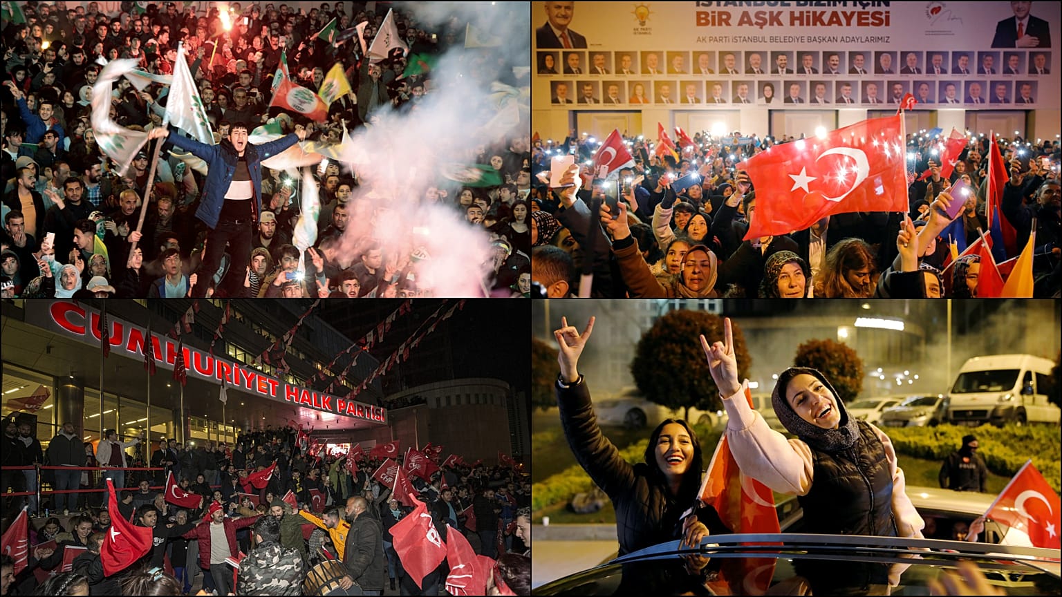 31 Mart yerel seçimlerinde partilerin en yüksek ve düşük oy aldığı iller hangileri?