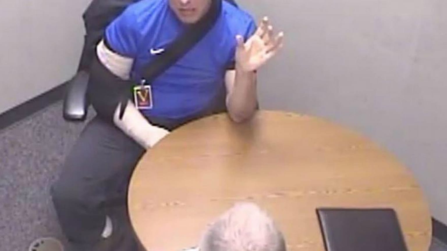 Still frame from CIA interrogation video of Kevin Mallory