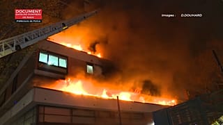 Incendie spectaculaire, mais aucun blessé à Paris