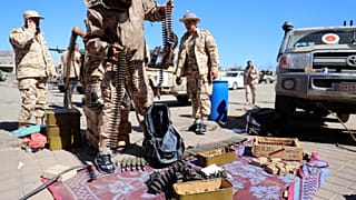 Members of Misrata forces prepare for combat, April 8, 2019