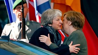 British PM May meets German Chancellor Merkel in Berlin
