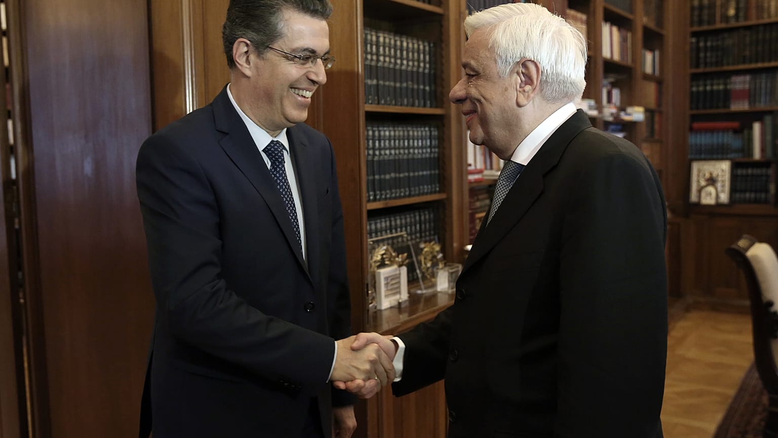Συνάντηση Παυλόπουλου με τον νέο πρόεδρο του ΕΔΔΑ, Λ. Σισιλιάνο