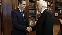 Συνάντηση Παυλόπουλου με τον νέο πρόεδρο του ΕΔΔΑ, Λ. Σισιλιάνο