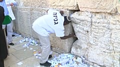 After removal, the notes are buried on the Mount of Olives
