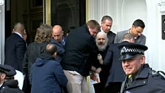 Julian Assange is dragged out of the Ecuadorian embassy