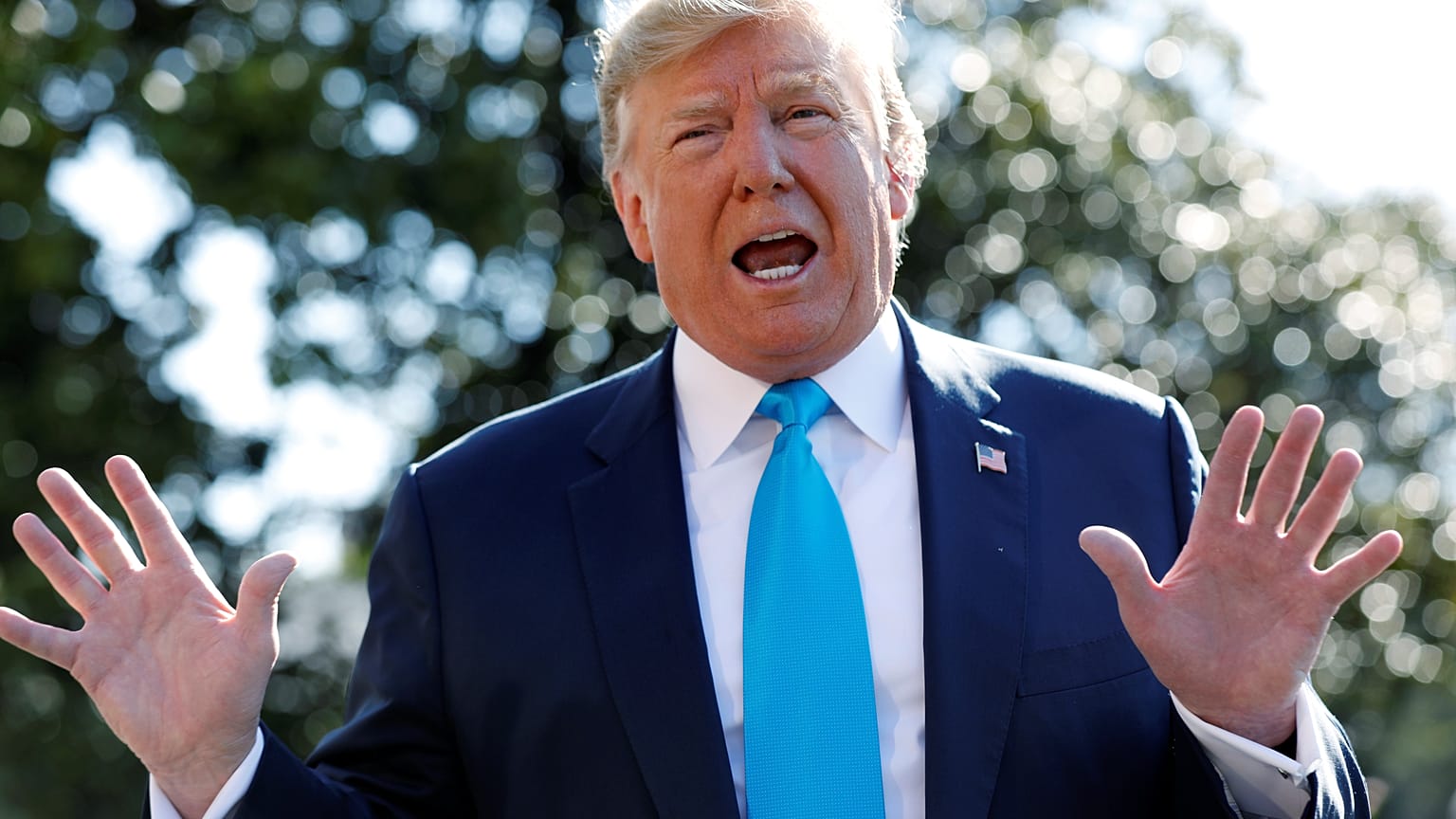 US President Donald Trump in Washington, April 10, 2019.