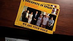 Leaflets at a talk for British residents in Spain, September 2016