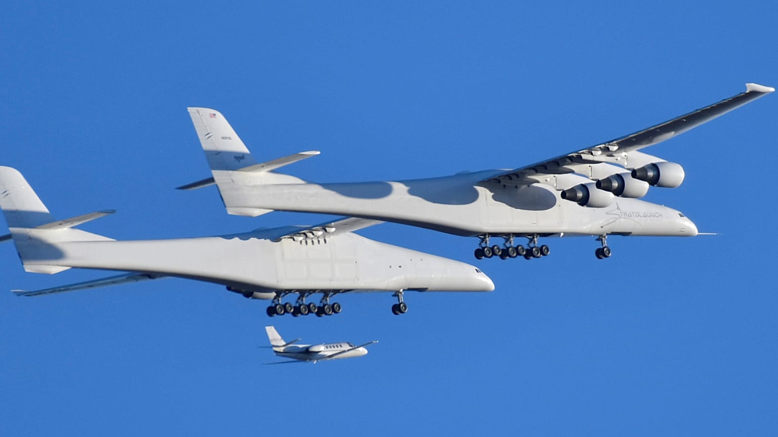 World's biggest plane flies for the first time