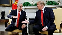  U.S. President Trump meets with Israel's Prime Minister Netanyahu at the W