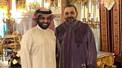 تركي آل شيخ بصحبة الملك محمد السادس