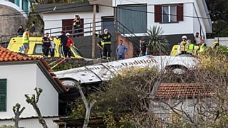 Queda de autocarro no Caniço, Madeira